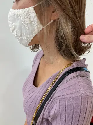 ミディアム カラー 暖色専門美容師🎀 お客様満足度◎のヘアスタイル