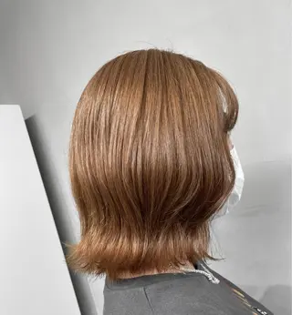 ミディアム 透け感カラー✂️ yuuのヘアスタイル