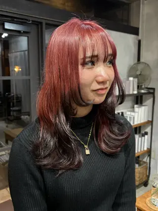 セミロング カラー 京都/カラー/松野 翔のヘアスタイル