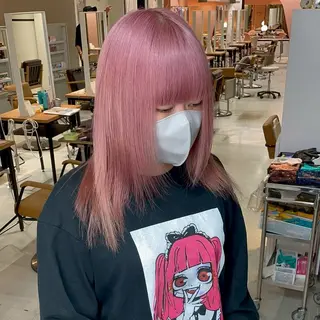 カラー LUNTY NAMBA 難波駅前店所属・透け感ベージュ 🪐REN🪐のヘアスタイル