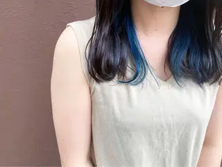 セミロング 川越 輝梨奈のヘアスタイル