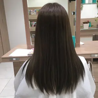 ロング カラー 萱場 小麦のヘアスタイル