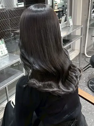 ロング カラー 韓国レイヤーカット要 暗透カラー📓吉祥寺のヘアスタイル