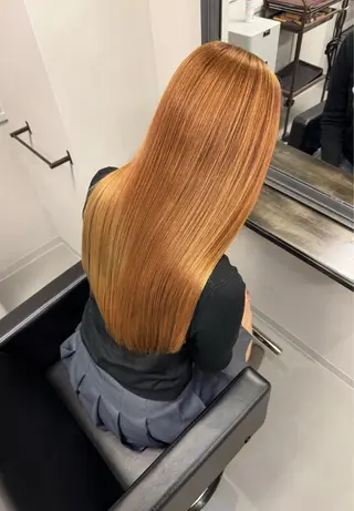 ロング XYZ所属・縮毛矯正/髪質改善 韓国風/MIKIYAのヘアスタイル