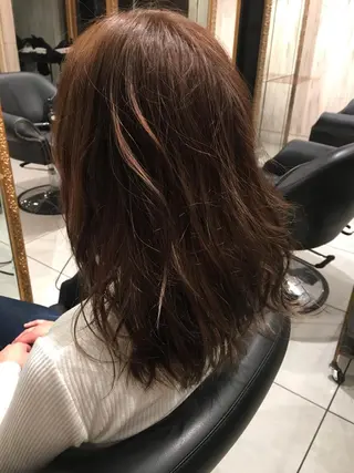 セミロング カラー 永井大樹✨ 透明感カラー✨のヘアスタイル