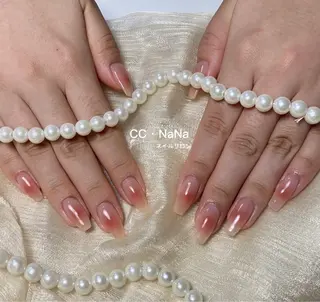 ネイル 韓国風ワンホンネイル パラジェル🩵roのネイルデザイン