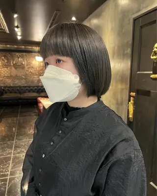 ミディアム カラー haco＋所属・圧倒的デザイン力 店長🎨RENAのヘアスタイル