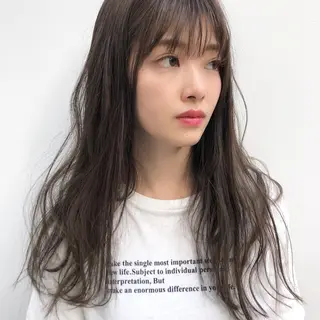 ロング カラー 顔周りカット/髪質改 善/新宿/畑中稔里のヘアスタイル