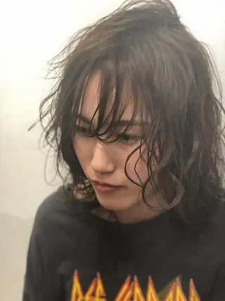 ミディアム 韓国🇰🇷ボブ✂︎ レイヤー✂︎三吉明人のヘアスタイル