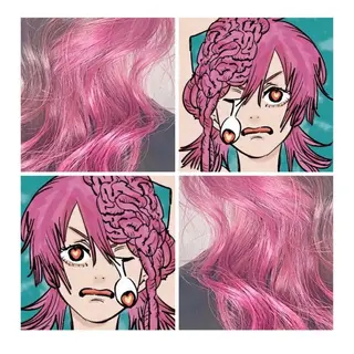 ミディアム カラー GARU-ガル-所属・TSUNO🦖 派手髪/オタク美容師のヘアスタイル