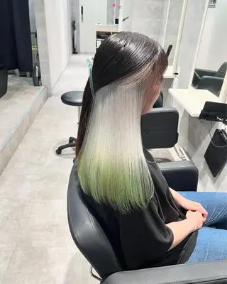 ロング 細字 達哉のヘアスタイル