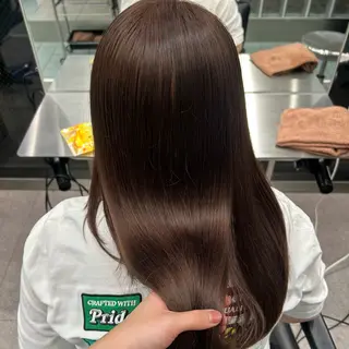 ロング カラー ミルクティーベージュ /sara💛のヘアスタイル