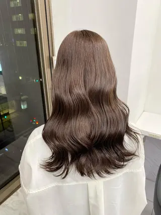 セミロング カラー レイヤー/韓国❣️ 髪質改善/亘紘輝のヘアスタイル