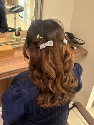 セミロング ヘアアレンジ Ash桜新町/ Koyuki ❄️のヘアスタイル