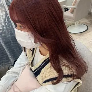 セミロング カラー HARUKA韓国ヘア /Luana梅田のヘアスタイル