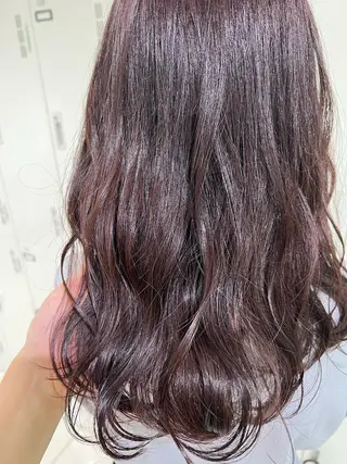 セミロング カラー 【暖色カラー特化】 中山由梨のヘアスタイル