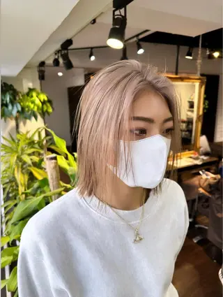 ミディアム ワンホンヘア ケラチン/Kaitoのヘアスタイル