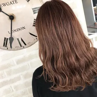 セミロング カラー Aujua ソムリエ 勝又舞夏のヘアスタイル