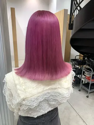ミディアム カラー ヘアアレンジ yuka .のヘアスタイル