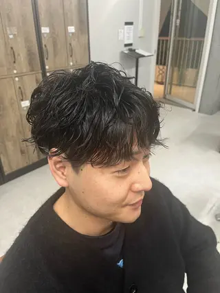 ショート パーマ メンズ メンズ特化/パーマ /フェード/洋輔のヘアスタイル