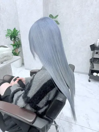 ロング カラー 🌈派手髪ハイトーン 🌈鈴木亮太🌈のヘアスタイル