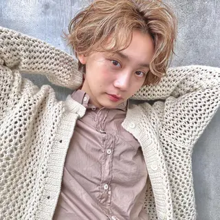 ショート カラー ヘアアレンジ tane.所属・【ダメージレス施術】 【透明感】北村 拓也のヘアスタイル