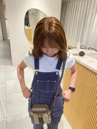 セミロング カラー knock所属・knock　國友 華乃のヘアスタイル