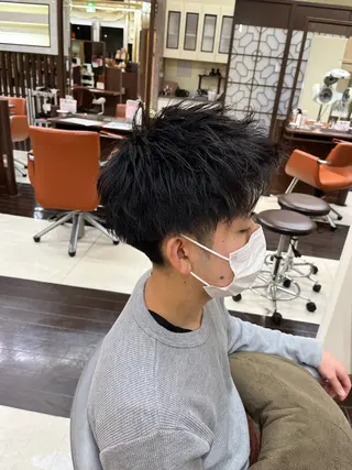 ショート メンズ AROH  men's cut&men's perm 船橋店所属・🧊メンズ特化🧊 高木航希のヘアスタイル