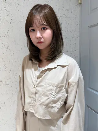 ミディアム カラー mai / linoah˚✧のヘアスタイル