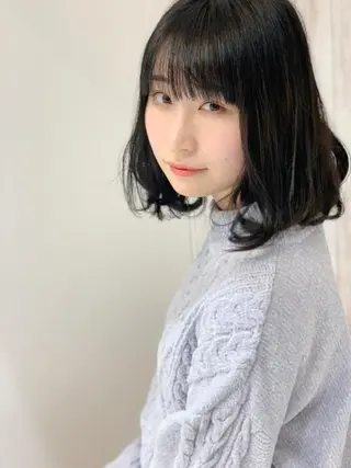 ミディアム 石沢 知康のヘアスタイル