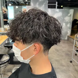 ショート カラー パーマ ヘアアレンジ メンズ キッズ 🔷横浜1のパーマ 職人🔷将太郎のヘアスタイル