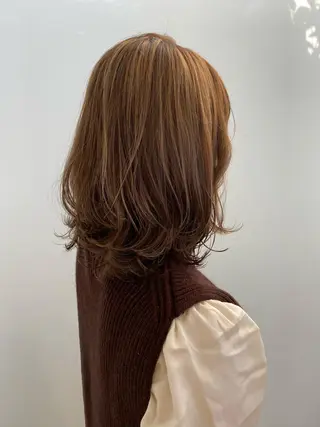 セミロング yunica所属・yunica manaeのヘアスタイル