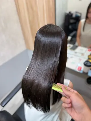 ロング パーマ ioeわかめようじ/ 縮毛矯正/髪質改善のヘアスタイル