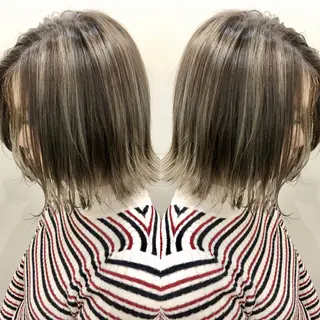 ショート カラー 奥山義進/大宮 /ダブルカラーのヘアスタイル