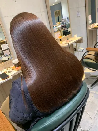 ロング 小島嵩人 縮毛矯正 髪質改善のヘアスタイル