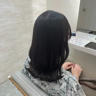 ミディアム カラー 髪質改善&ヘアケア /菊池琉那のヘアスタイル