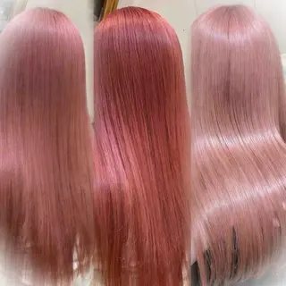 ロング カラー 👑髪質改善wカラー /ハイトーン/アユカのヘアスタイル