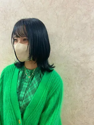 ミディアム angelica 🌸ayaka🌸のヘアスタイル