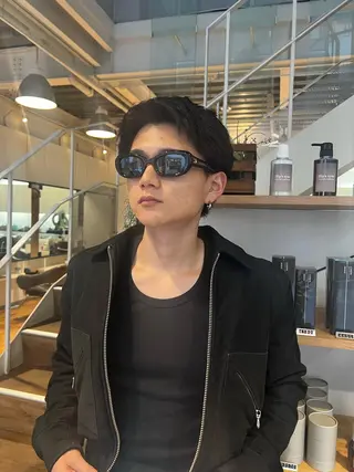 ショート パーマ メンズ 四方田 皐希のヘアスタイル