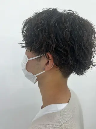 ミディアム ✂️波パーマ⭐️ツイ スパ✂️RYOのヘアスタイル