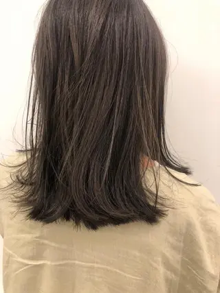 ミディアム カラー Miku /ブリーチ/ボブのヘアスタイル