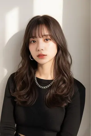 ロング 岡村 羽陽のヘアスタイル