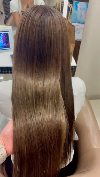 ロング カラー 暖色カラー❤️横浜 エクステらん🦖のヘアスタイル