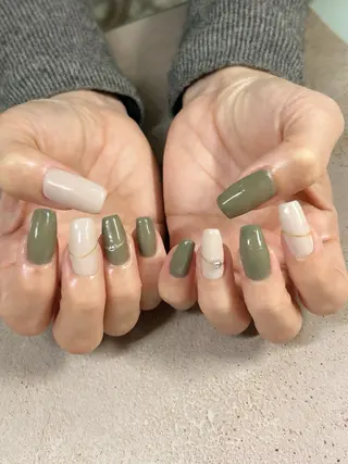 ネイル BURGUNDY mikaのネイルデザイン