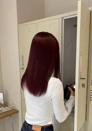 ロング カラー Lapis上地所属・ふじわらはゆ/髪質改 善/透明感カラーのヘアスタイル