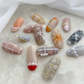 ネイル ネイル空間所属・muguet🎀 nailのネイルデザイン