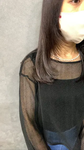 セミロング カラー chouette/ 根本優希のヘアスタイル