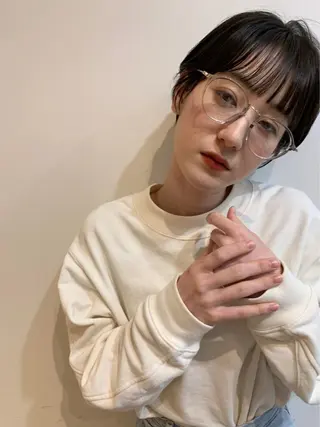 ショート カラー CEINE【セーヌ】 三軒茶屋のヘアスタイル