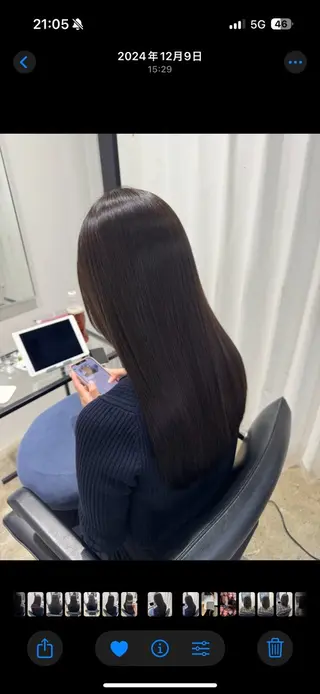 ロング カラー 原野 葵のヘアスタイル