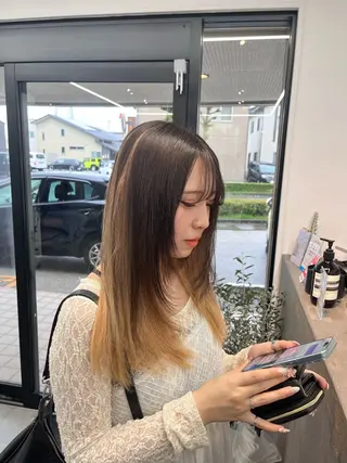 セミロング カラー hair salon SILLO.のヘアスタイル